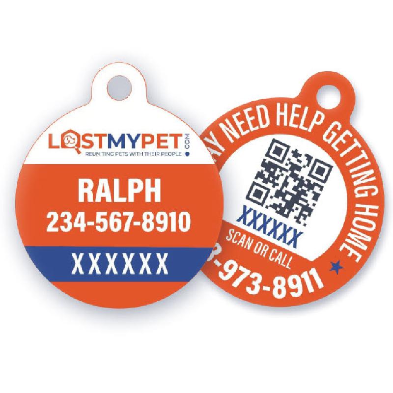 Permanent LostMyPet QR Tag